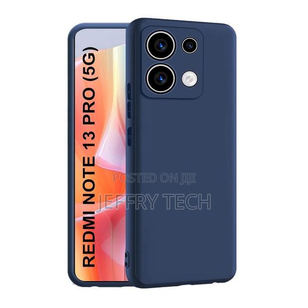 Soft Silicone Back Cover for Xiaomi Redmi Note 13 Pro+ 5G - Blue, Anti
