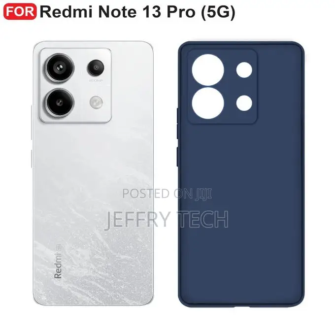 Soft Silicone Back Cover for Xiaomi Redmi Note 13 Pro+ 5G - Blue, Anti