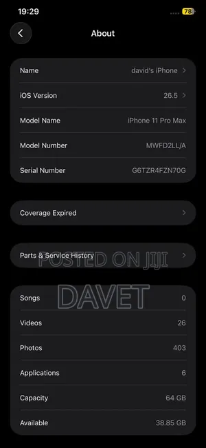 Apple iPhone 11 Pro Max 64 GB Gray