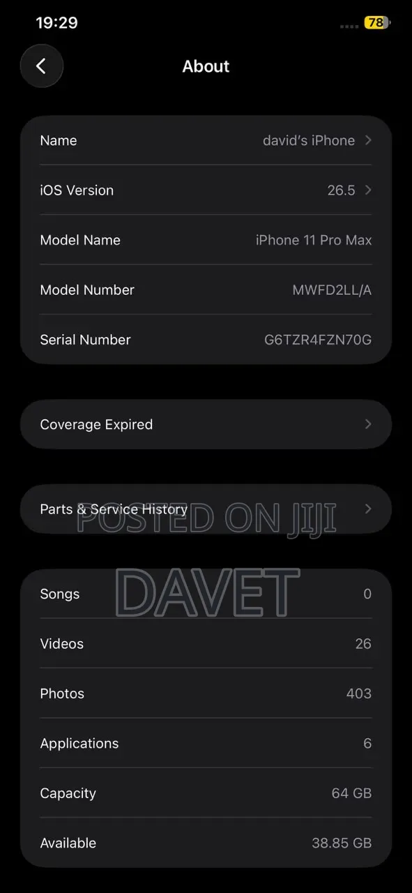 Apple iPhone 11 Pro Max 64 GB Gray