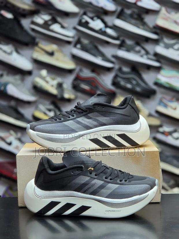 Adidas Hyperboost Euphoria LT Black White Sneakers - main view