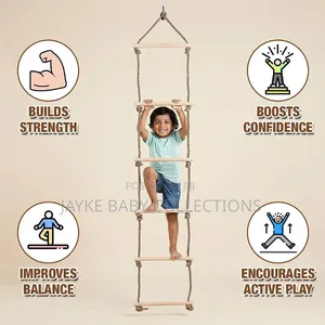 Kids Climbing Rope Ladder