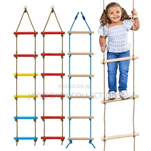 Kids Climbing Rope Ladder