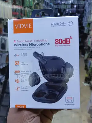 The Vidvie Mc02 AI Smart Noise-Cancelling Wireless Microphone.