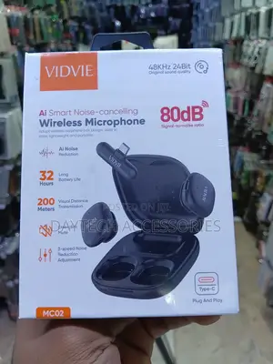 VIDVIE Type-C Plug Ai Smart Noise-Cancelling Wireless Microphone.