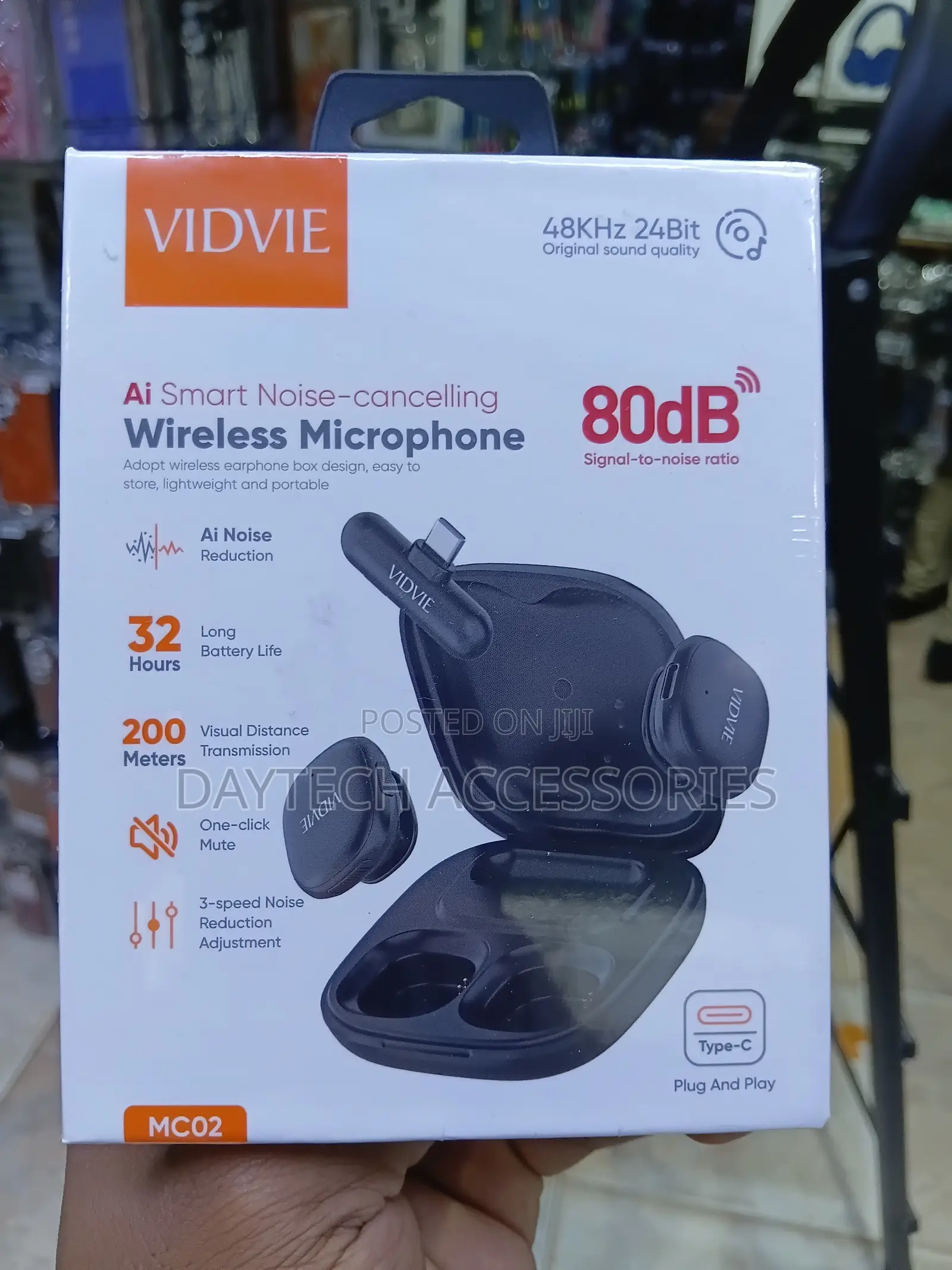 Vidvie Mc02-T Ai Smart ANC Microphone Type-C Plug-and-Play Receiver