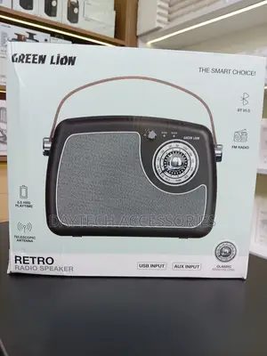 The Green Lion Retro Radio Speaker Portable Wireless Speaker.