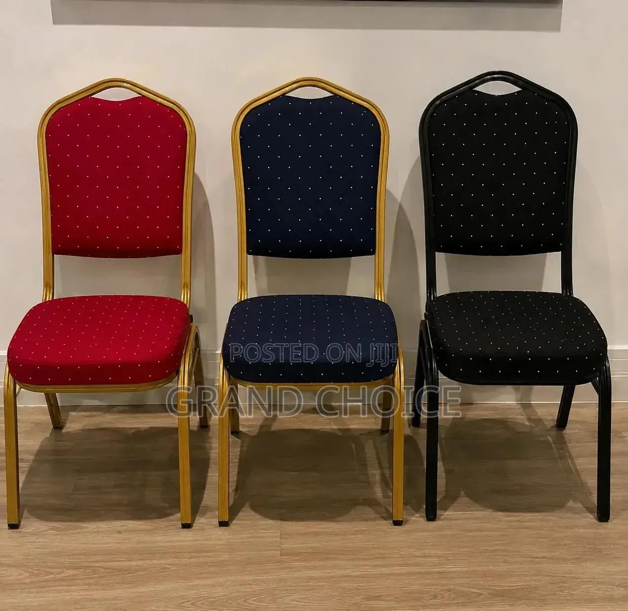 Padded Event, Wedding Conference Chairs – Black, Gold Red