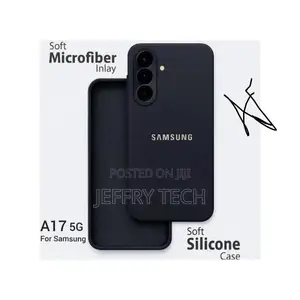 Soft Silicone Slim Shockproof Case for Samsung Galaxy A17 - Black