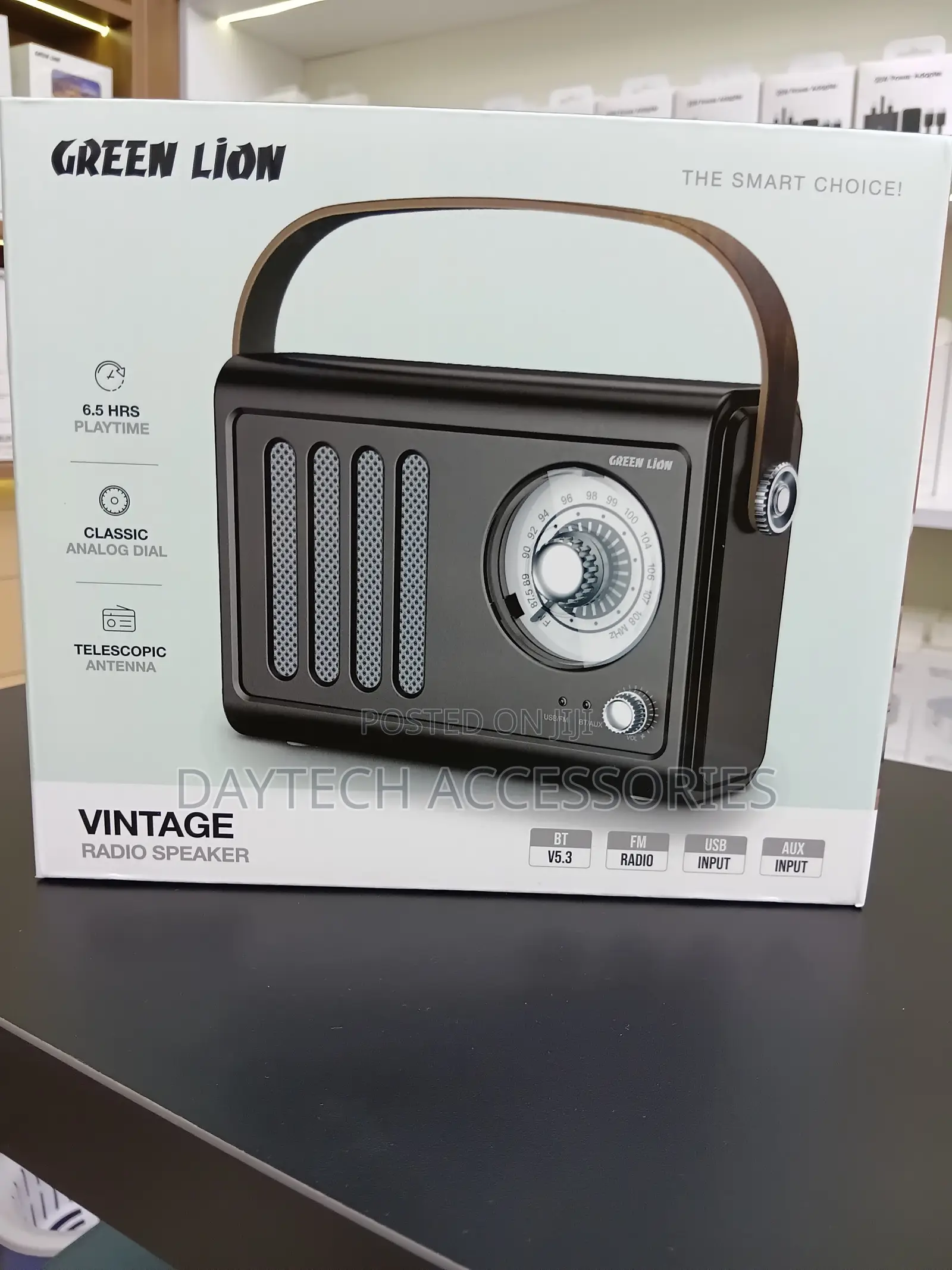 The Green Lion Vintage Radio Speaker.