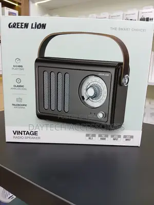 The Green Lion Vintage Radio Speaker.