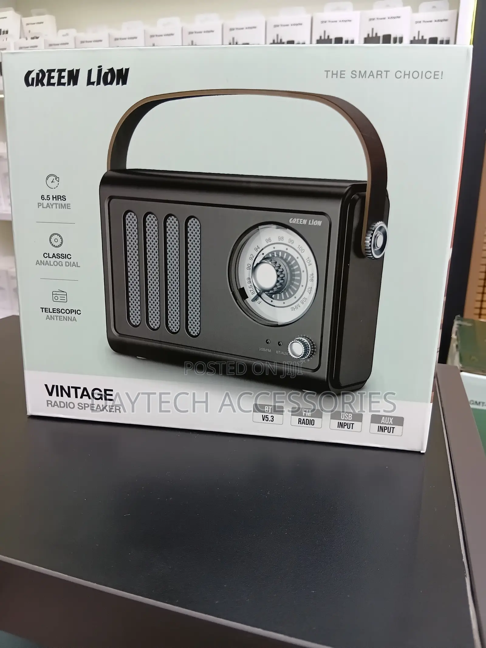 The Green Lion Vintage Radio Speaker.