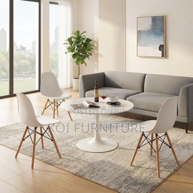 Coffee Table; White Round Marble Urban Coffee Table