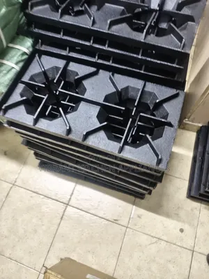 Double Cast Iron Pan Support Grill