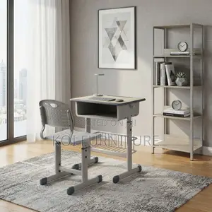 Home Desk; Study Adjustable Home Kindergarten Desk Chair Set