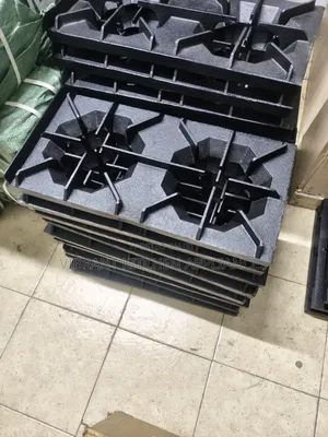 Double Cast Iron Pan Support Grill