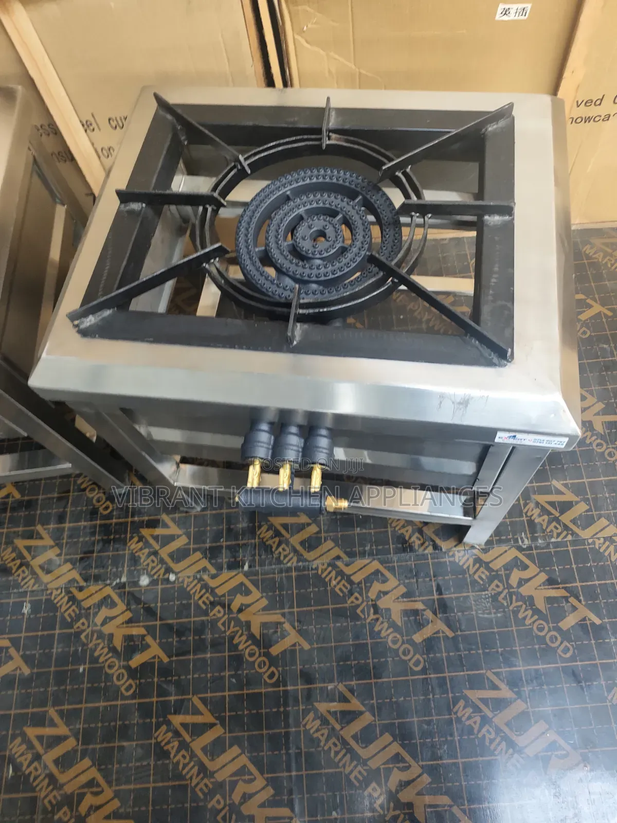 Single 3-Ring Stainless Steel Burner