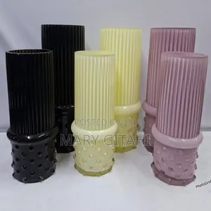 Glass Flower Vase Coloured:
 *Small* (25*8cm)