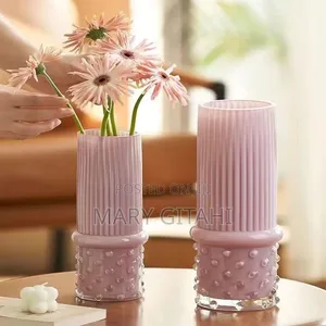Glass Flower Vase Coloured:
 *Small* (25*8cm)