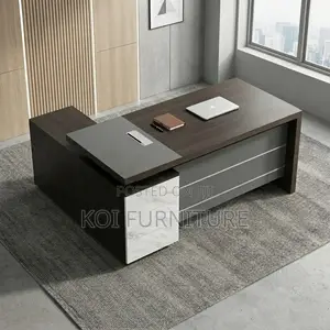 Office Desk; 1800mm Executive L Designed Retun Office Desk