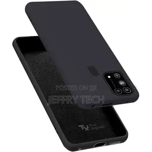Soft Silicone Back Cover for Samsung Galaxy M31s - Black, Anti-Fingerp