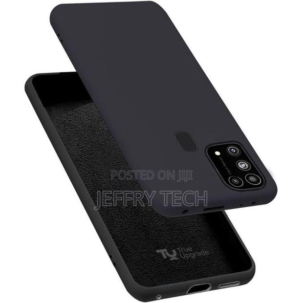 Soft Silicone Back Cover for Samsung Galaxy M31s - Black, Anti-Fingerp