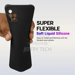 Ilicone Slim Fit Cover Case for Samsung Galaxy A51 - Black