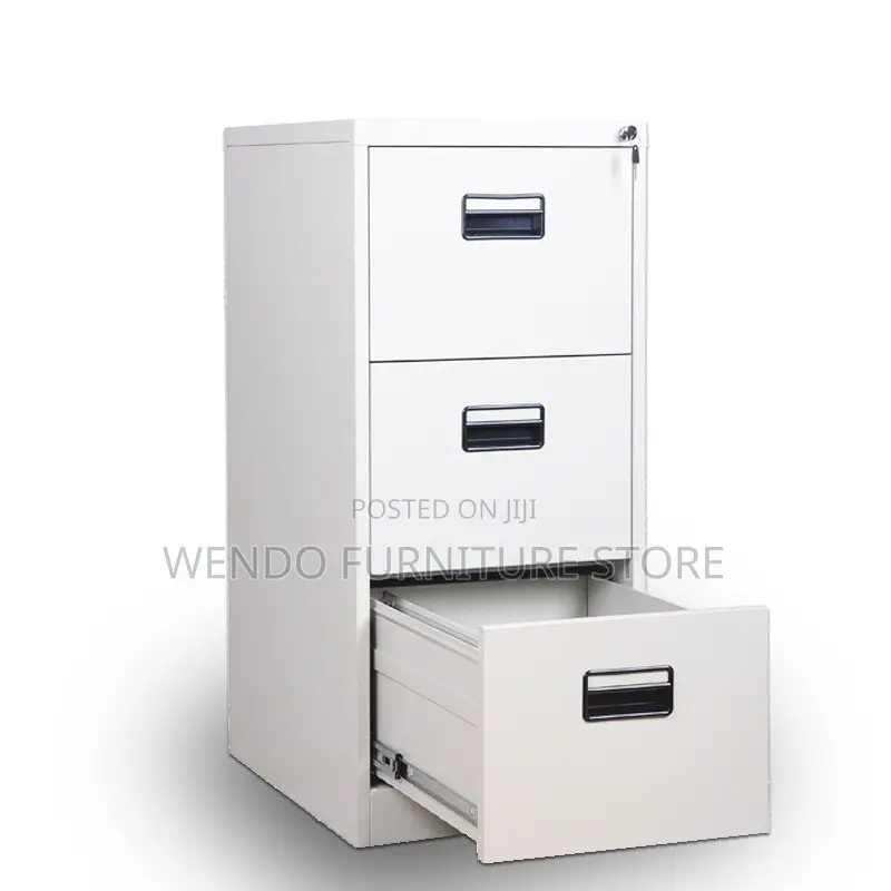 Office Cabinet; Three Drawers Executive Steel Secure Cabinet