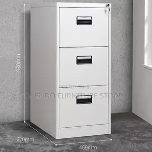 Office Cabinet; Three Drawers Executive Steel Secure Cabinet