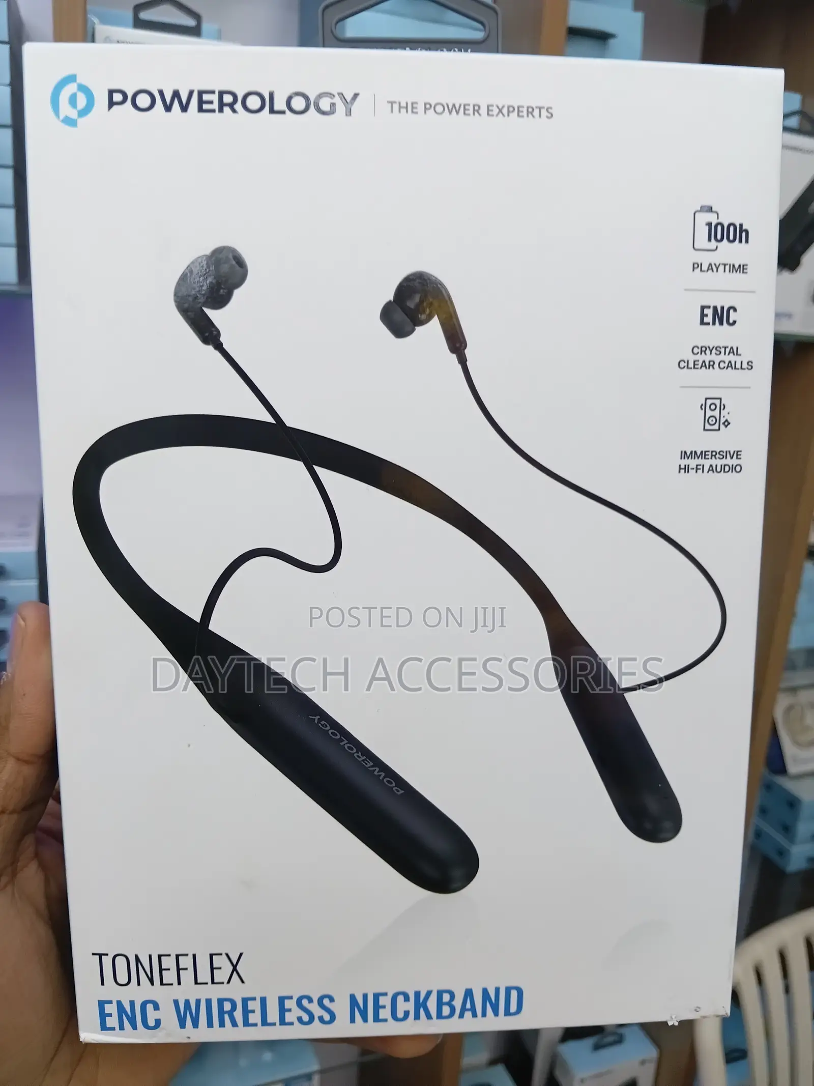 The Powerology Toneflex ENC Wireless in-Ear Bluetooth Neckband