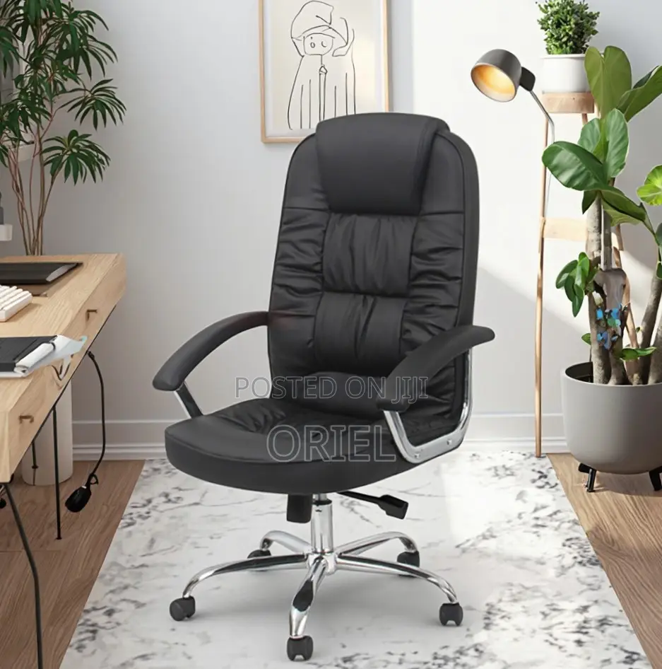 Office Chair : Ergonomic Leather Work Chair