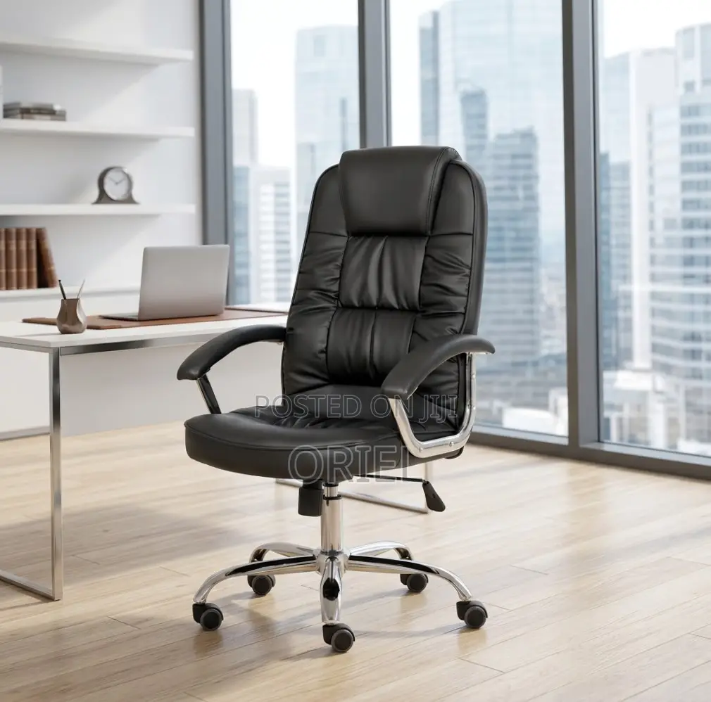 Office Chair : Ergonomic Leather Work Chair