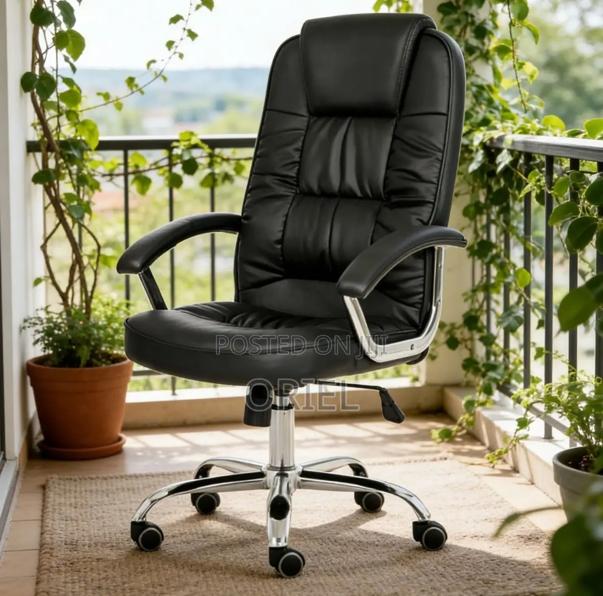 Office Chair : Ergonomic Leather Work Chair