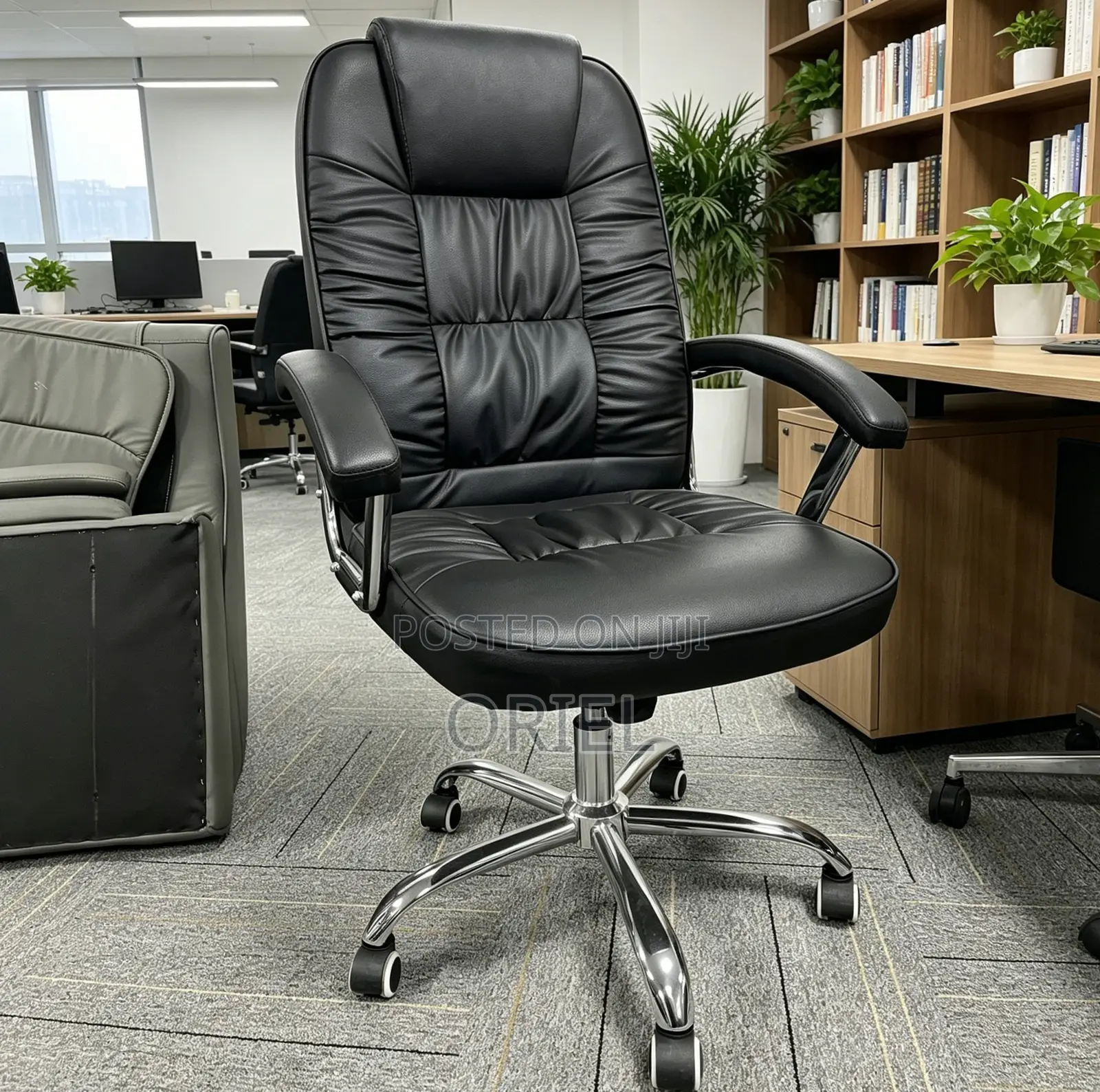 Office Chair : Ergonomic Leather Work Chair