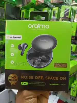 Oraimo SpaceBuds 2 AI Smart 52dB Hybrid ANC True Wireless Earbuds.