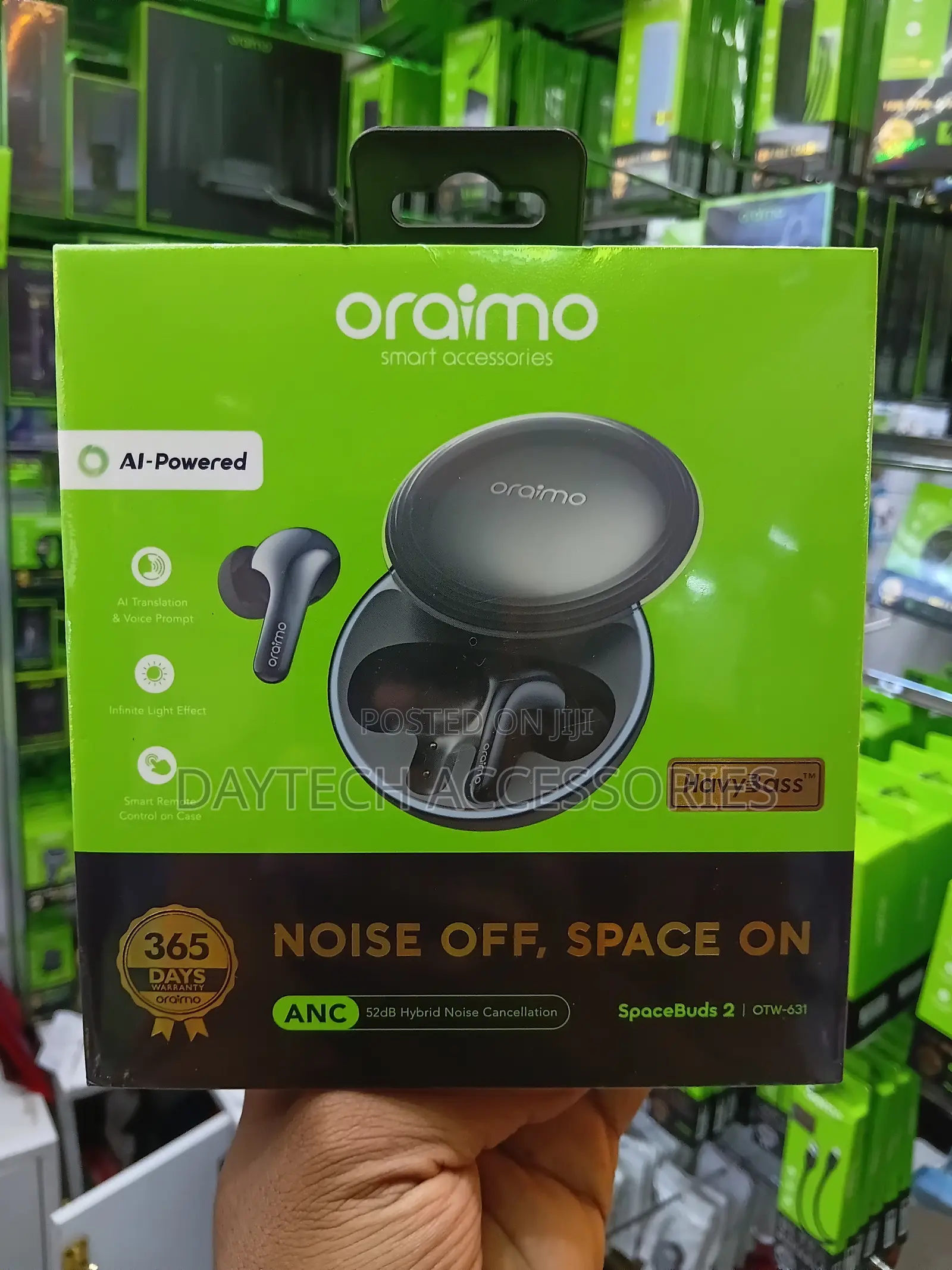 Oraimo SpaceBuds 2 (Model OTW-631) High-Performance Wireless Earbuds.