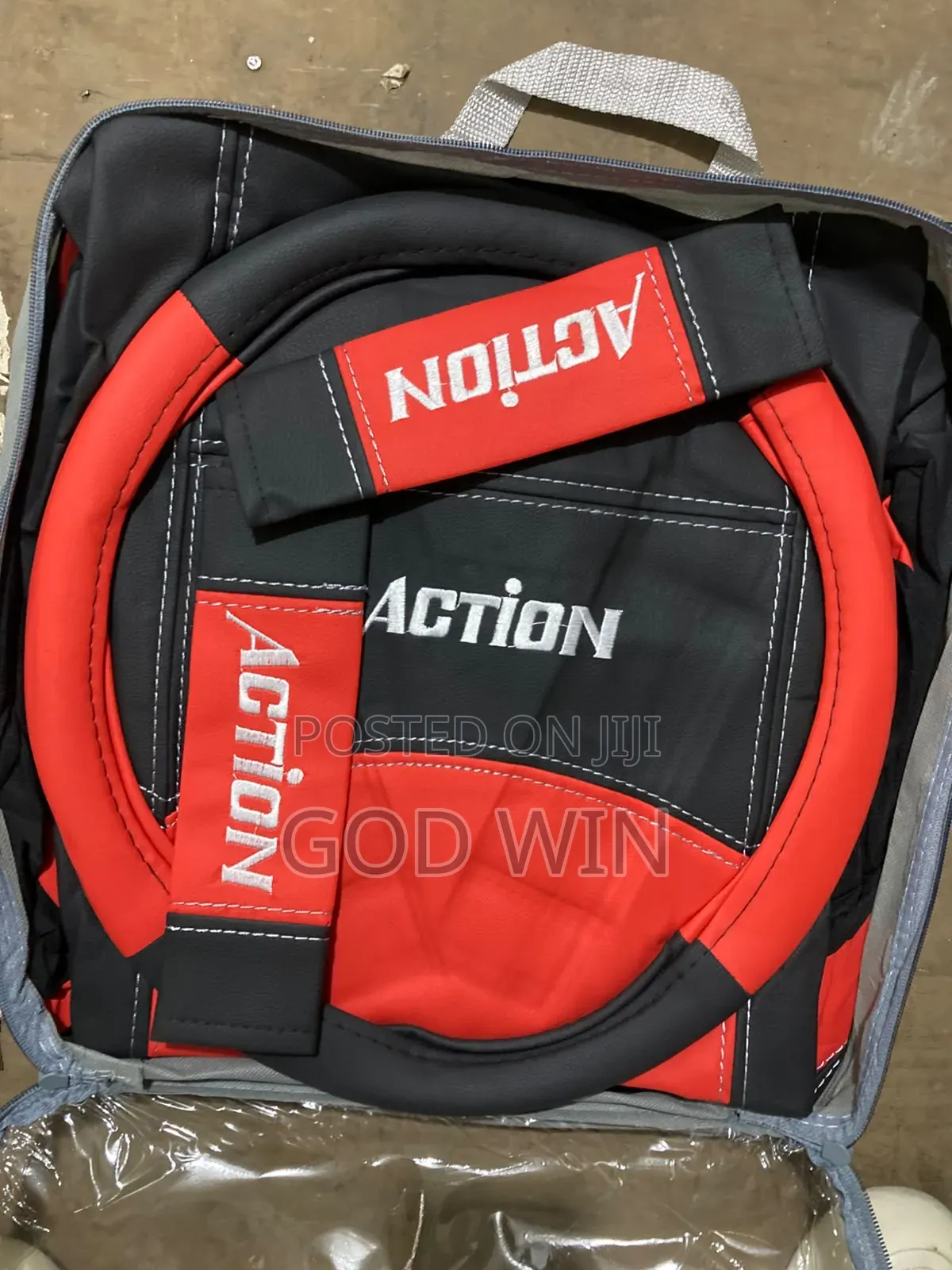 Red Seat Covers Action
