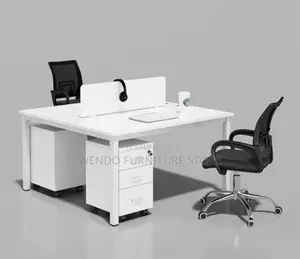 Office Workstation; 2 Way Metal Frame Office Workstation