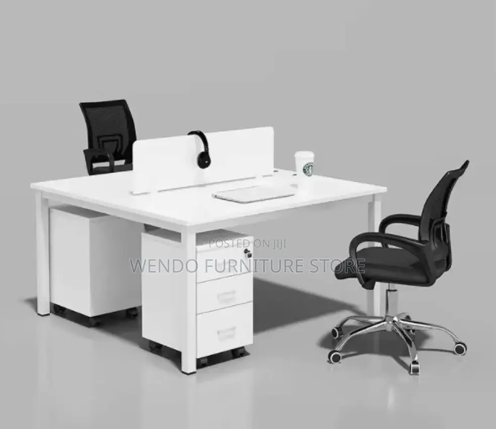 Office Workstation; 2 Way Metal Frame Office Workstation