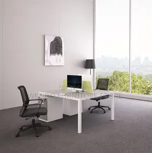Office Workstation; 2 Way Metal Frame Office Workstation