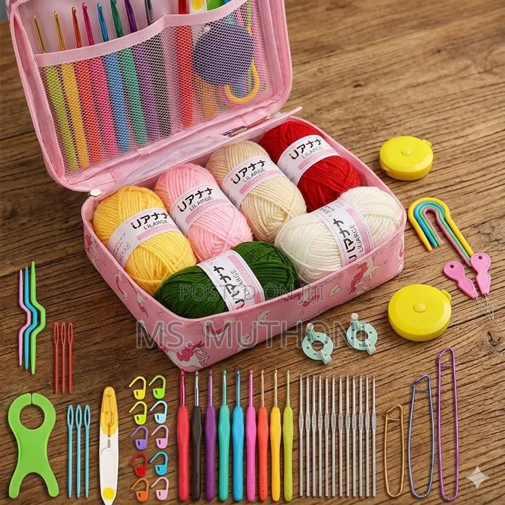 Portable 59-Piece Beginner/ CBC Crochet Starter Kit Features