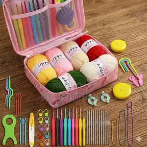 Portable 59-Piece Beginner/ CBC Crochet Starter Kit Features