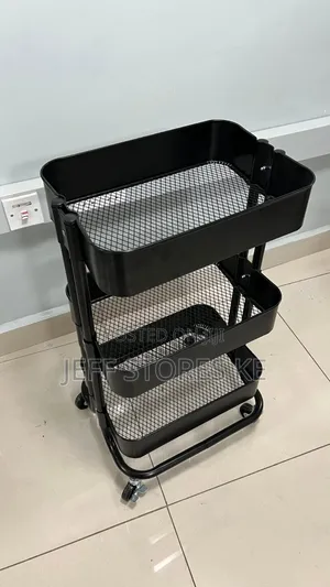 Black Meshed Beauty Trolley