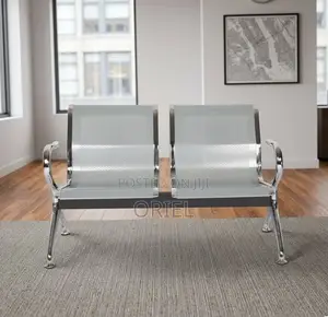 Office Chair : Steel 2-Person Office Waiting Chair