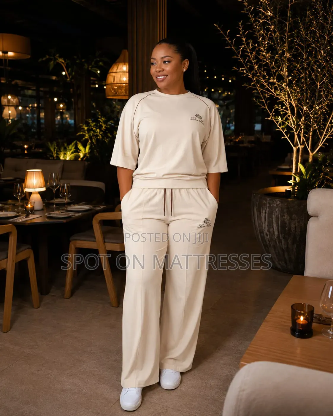 Loropiama 2pc Set. Available in Pink/Cream/Maroon. Sizes M-Xl.