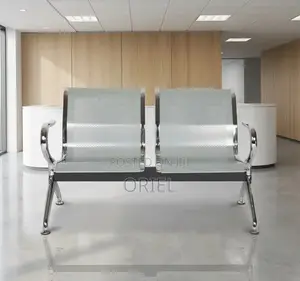 Office Chair : Steel 2-Person Office Waiting Chair