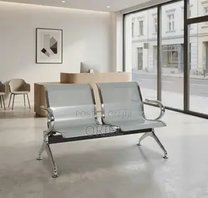 Office Chair : Steel 2-Person Office Waiting Chair