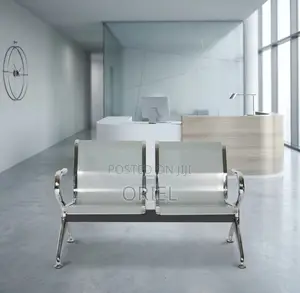 Office Chair : Steel 2-Person Office Waiting Chair
