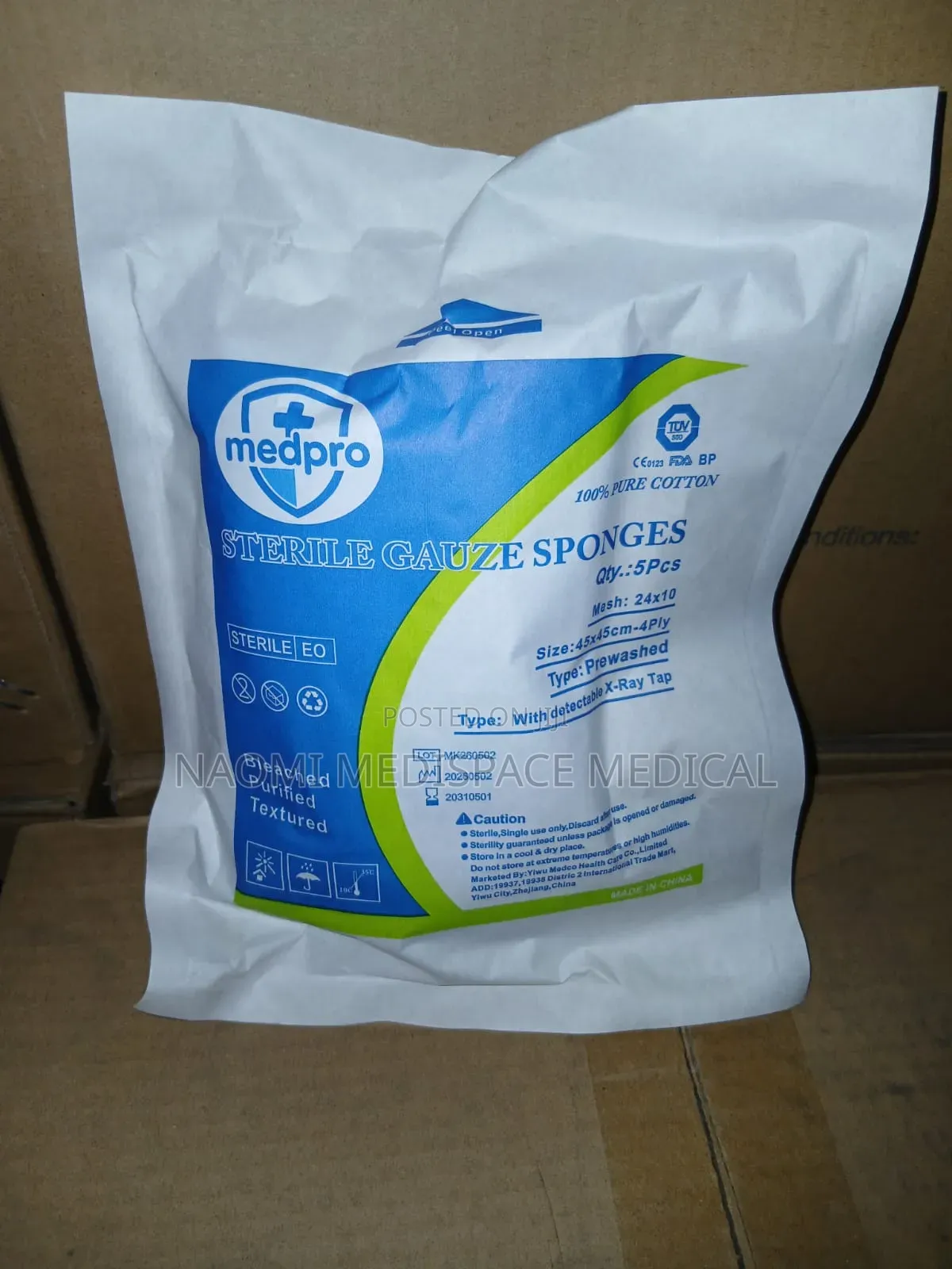 Hemostatic Gauze Sponge