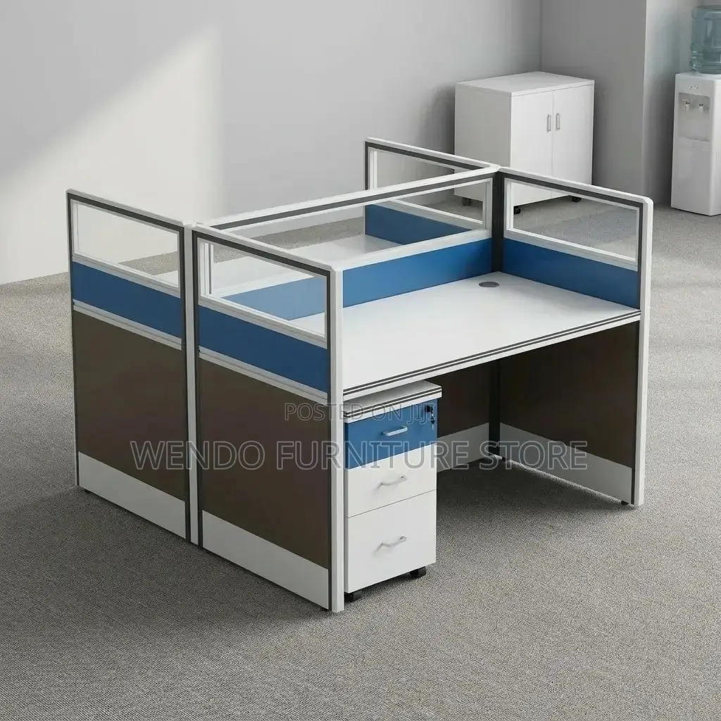 Office Workstation; Two Users Employees Practical Office Workstations